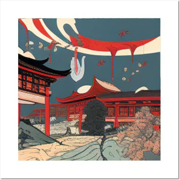 JAPANESE WOODBLOCK PRINT Wall Art by SHAKIR GAUTAMA 